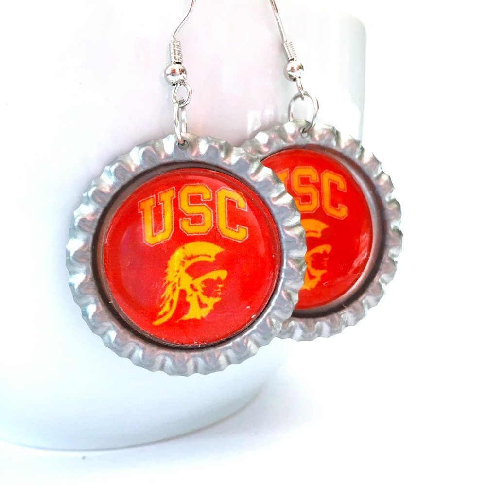 USC TROJANS Handmade Earrings *NEW*